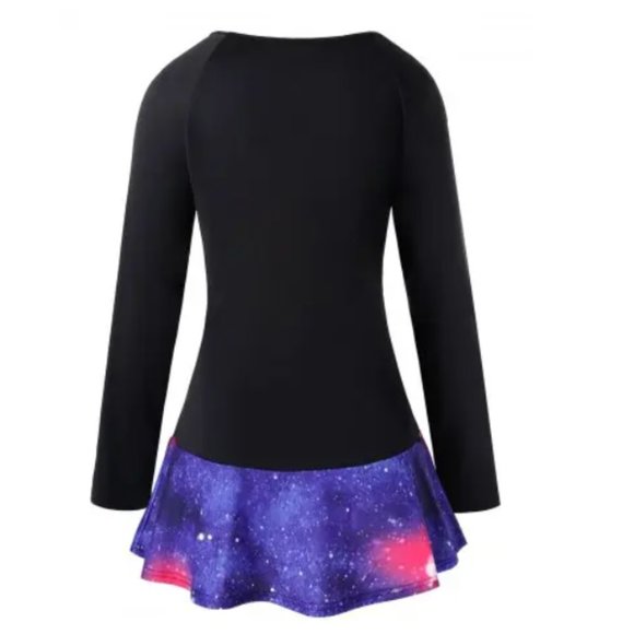 Flounce Plaid 3D Galaxy Santa Claus Print T-shirt - Picture 5 of 6